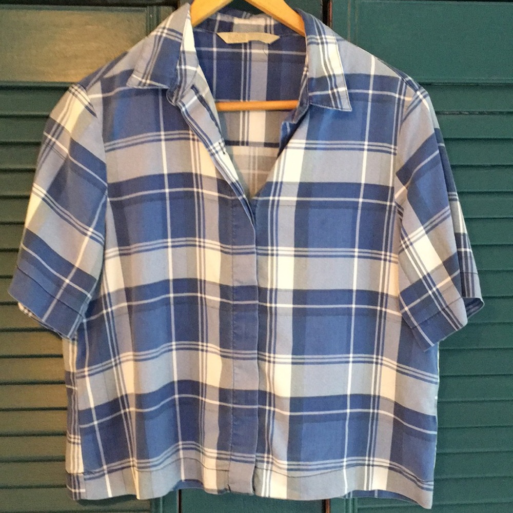 Zara plaid top
